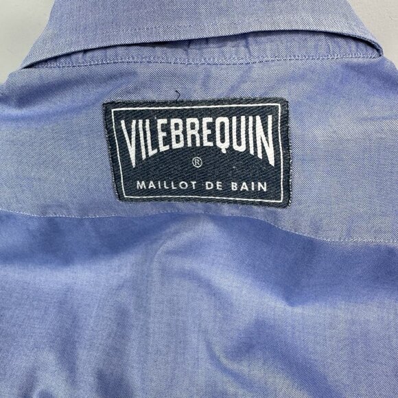 Vilebrequin Men's Blue Long Sleeve Cotton Business Career‎ Work Shirt XXL/C48.25 - Picture 12 of 14